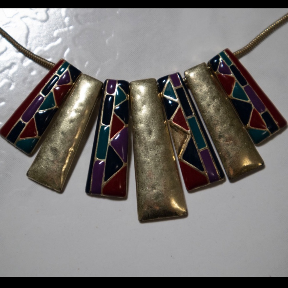 Geometric‎ Statement Necklace